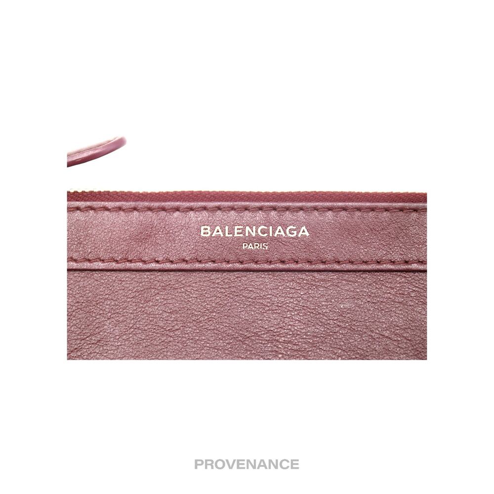 🔴 Balenciaga Zip Pouch Wallet - Bordeaux Leather - Picture 5 of 6